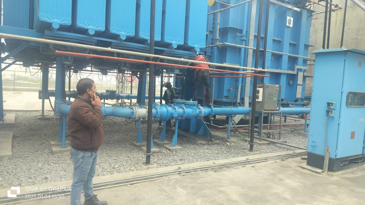Generator transformer replacement work by Anandita Solutions for NTPC at Talcher