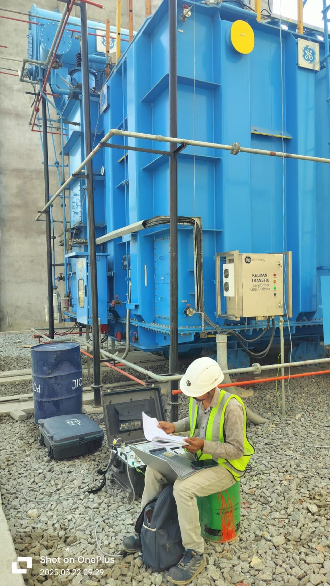 765 kV 500 MVA interconnecting transformer commissioned by Anandita Solutions for UPRVUNL